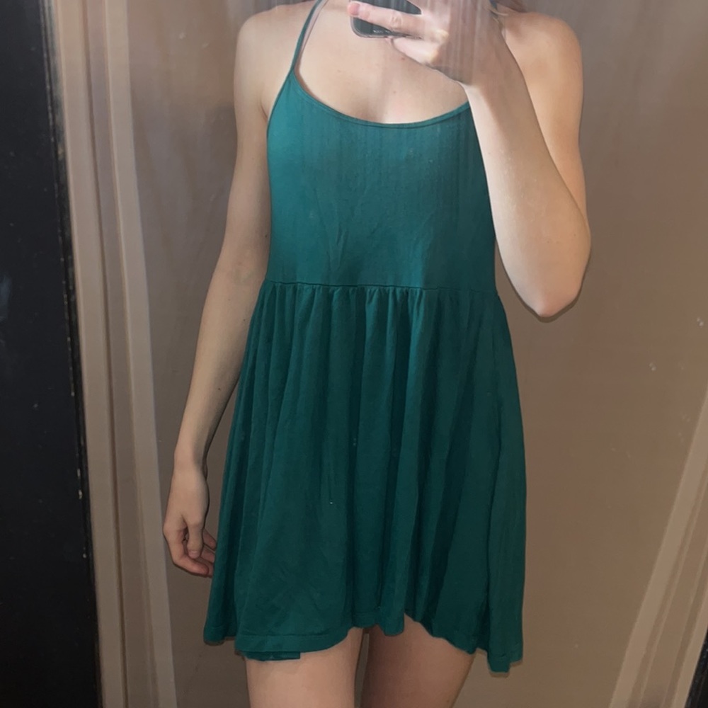H&M short green dress